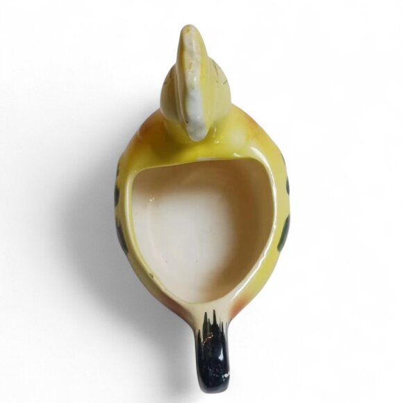 Vintage Yellow Ceramic Hen Egg Separator: Farmhouse Kitchen Decor - Picture 6 of 10